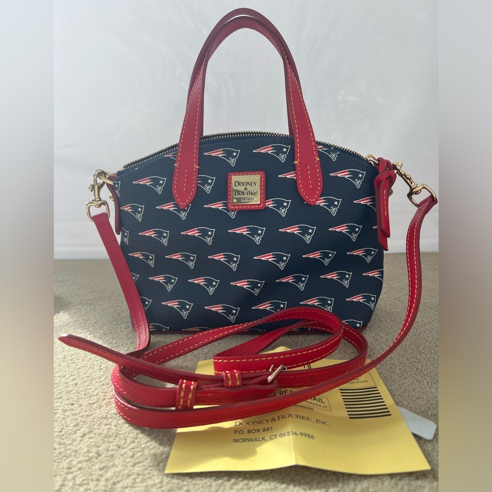 Dooney & Bourne Mini Satchel Crossbody New England Patriots Bag NWOT